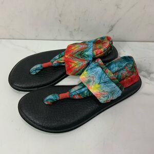 SANUK Yoga sling multi colored sandals